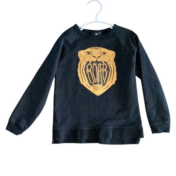 RAGS Tiger Roar Crewneck Sweatshirt Size 3/4 - Picture 1 of 1